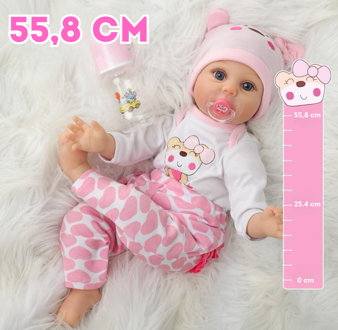 Muñeca reborn de 55.8 cm