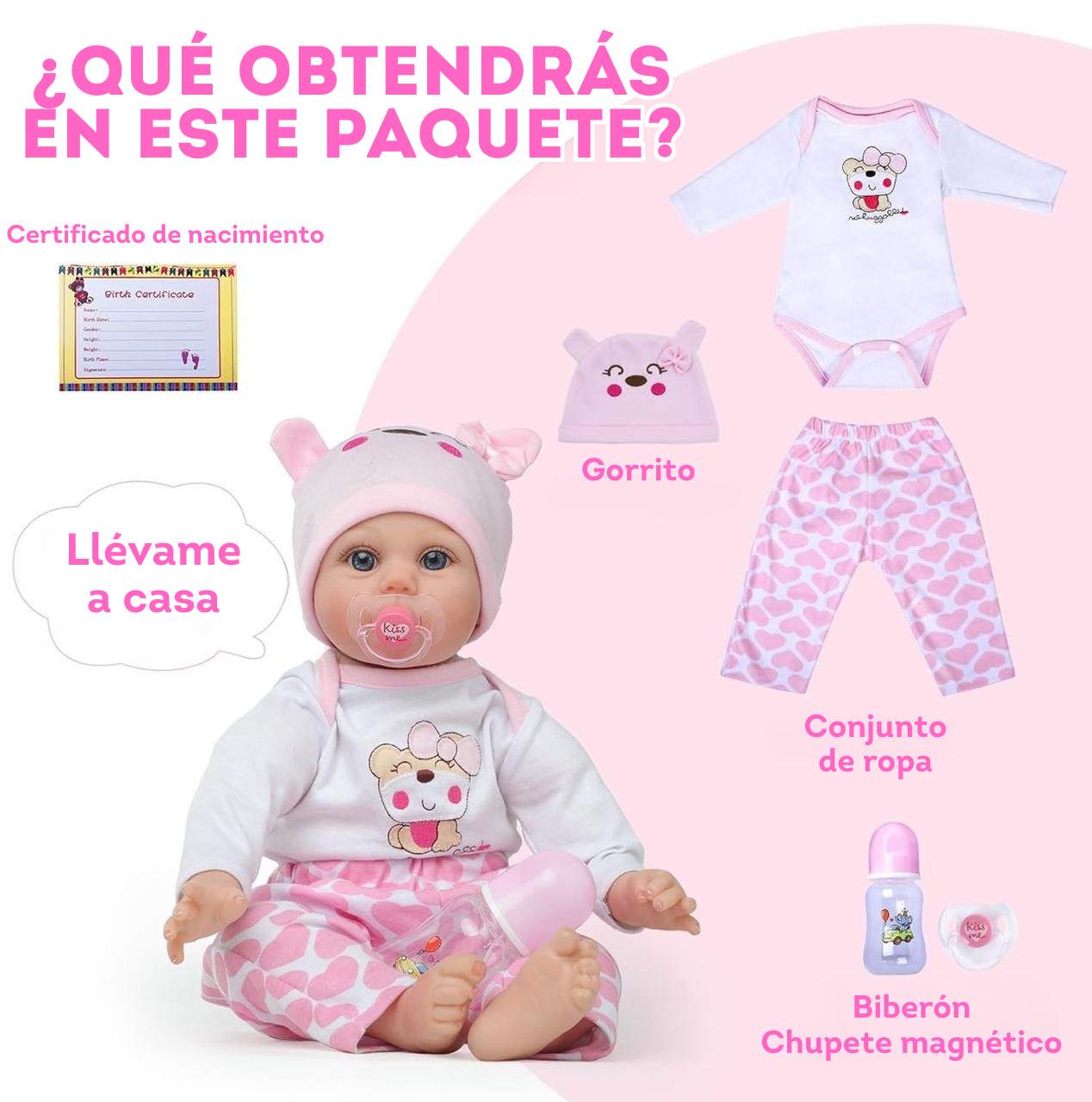 Muñeca reborn de 55.8 cm