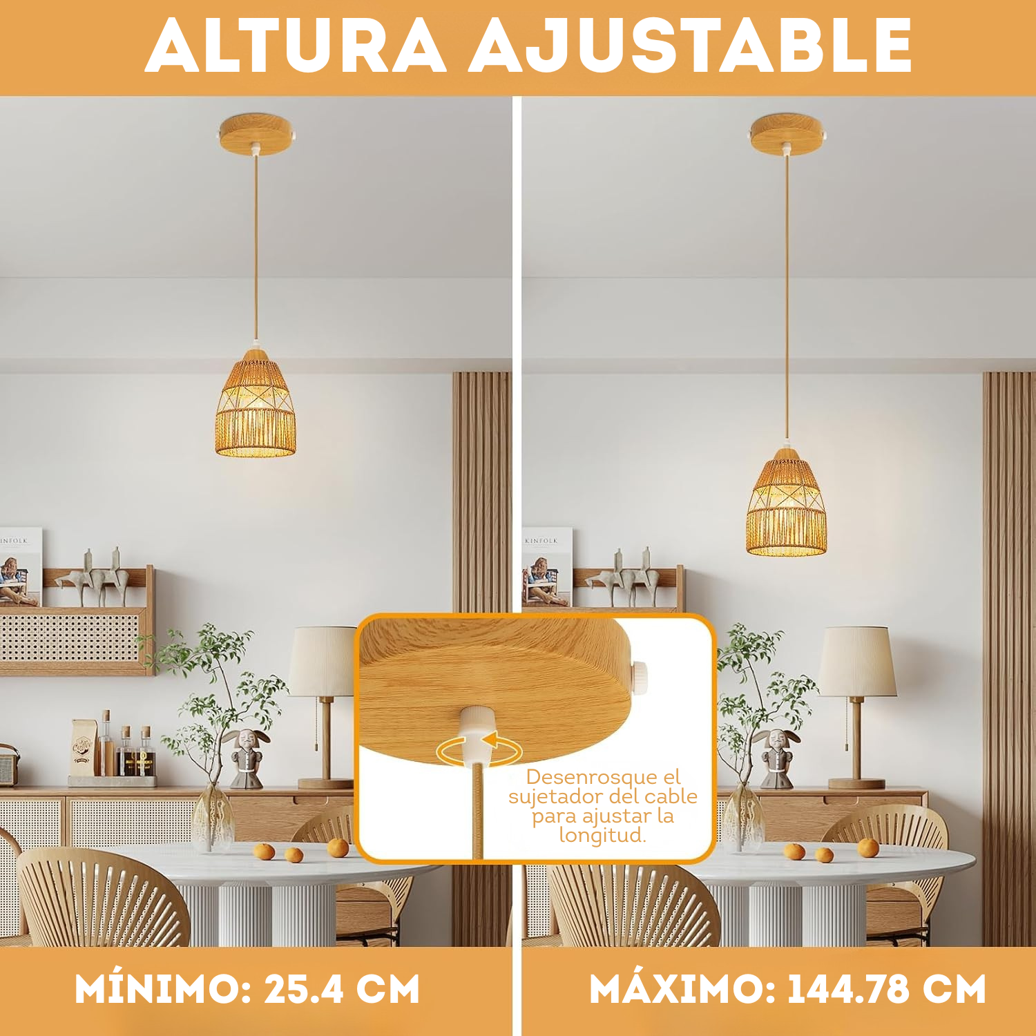 Set x3 de lamparas colgantes de techo