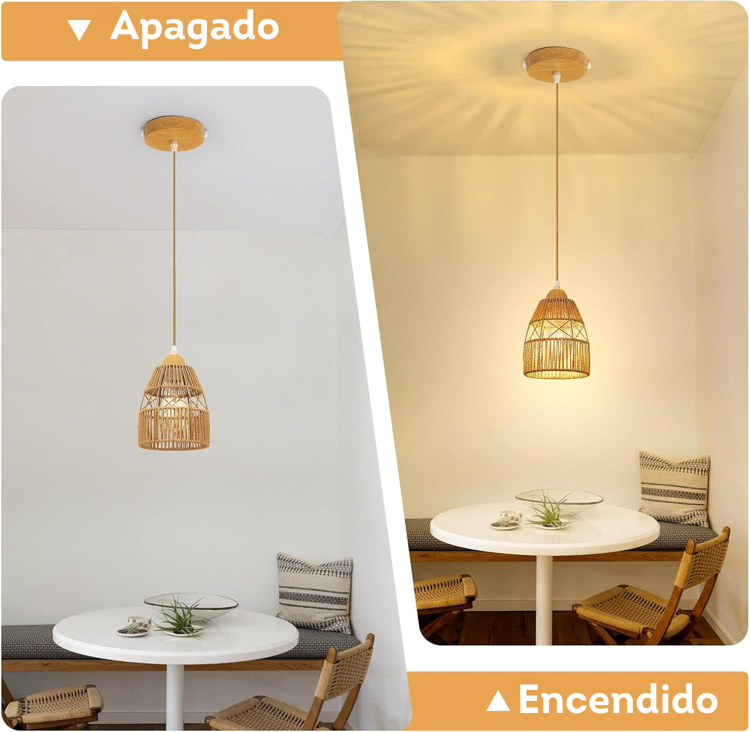 Set x3 de lamparas colgantes de techo
