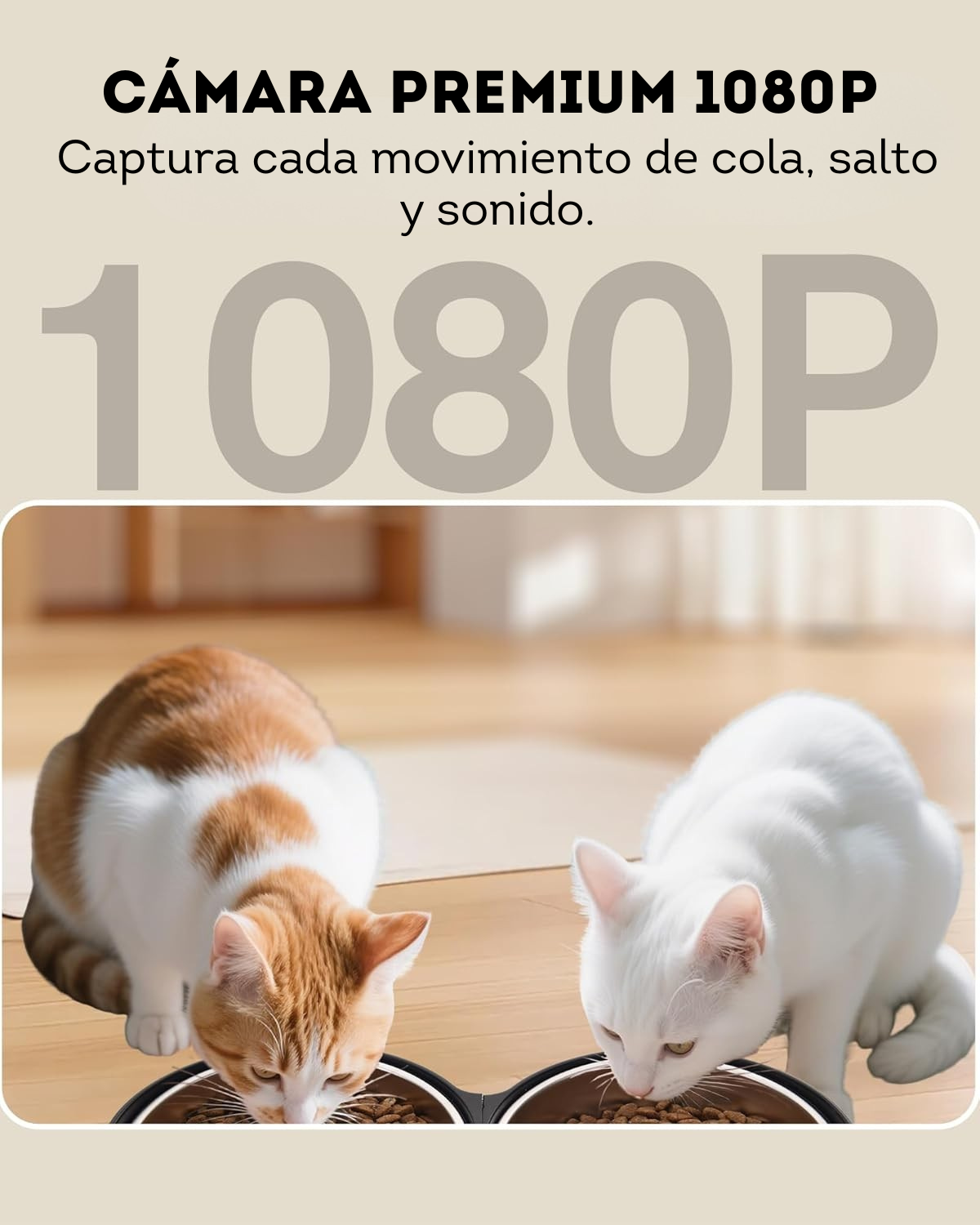 Comedero automatico 5 litros de 2 puestos con microfono y camara