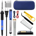Set de soldadura electrica con estuche azul