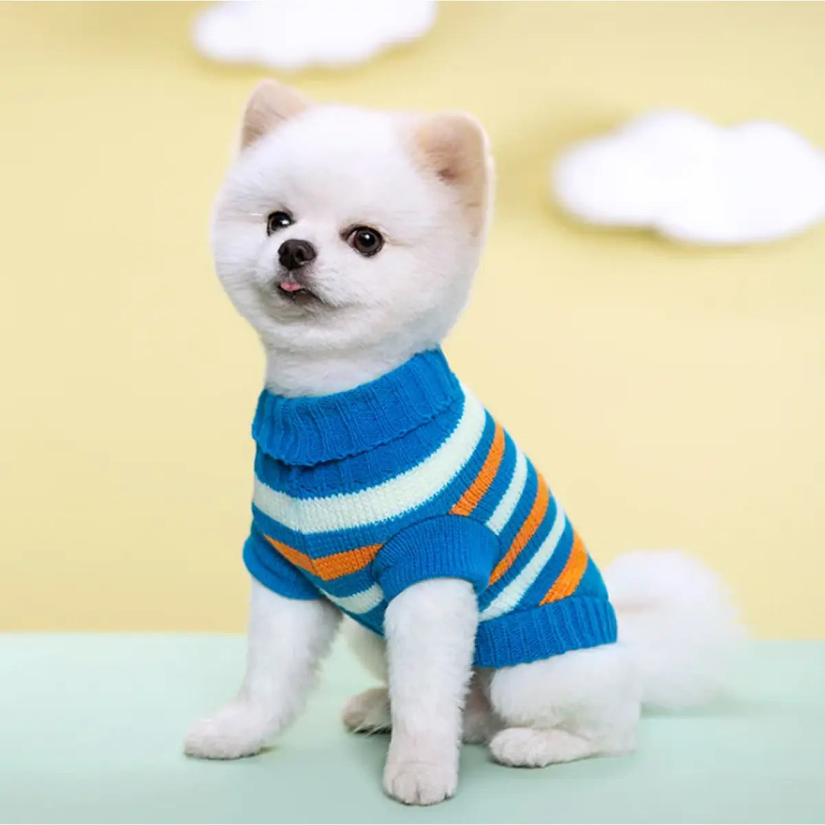 Sueter tejido para Mascotas (Azul) Talla L