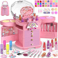 Kit de maquillaje para niñas de unicornio rosa