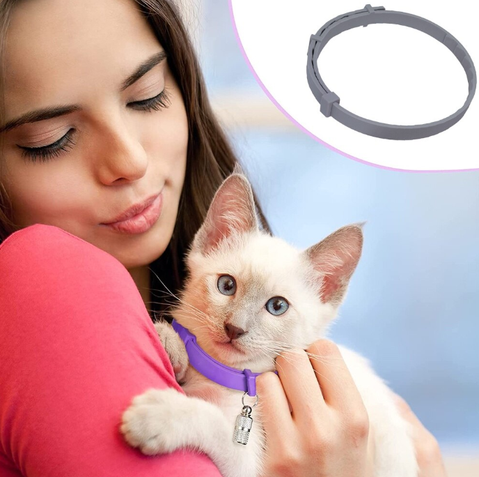 Collar calmate Para Gato Alivia Ansiedad Estres y Miedo, Tranquiliza