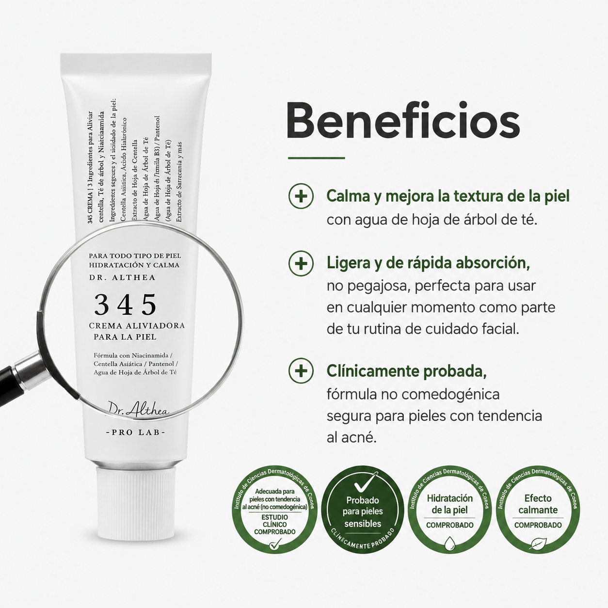 Crema de hidratante de alivio 345, cuidado de la piel coreano (SOBRE PEDIDO)