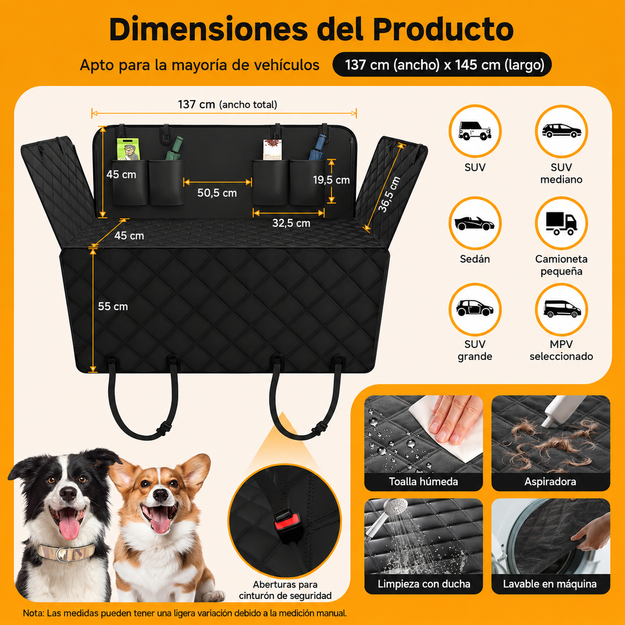 Funda Protectora para Asientos del Vehiculo