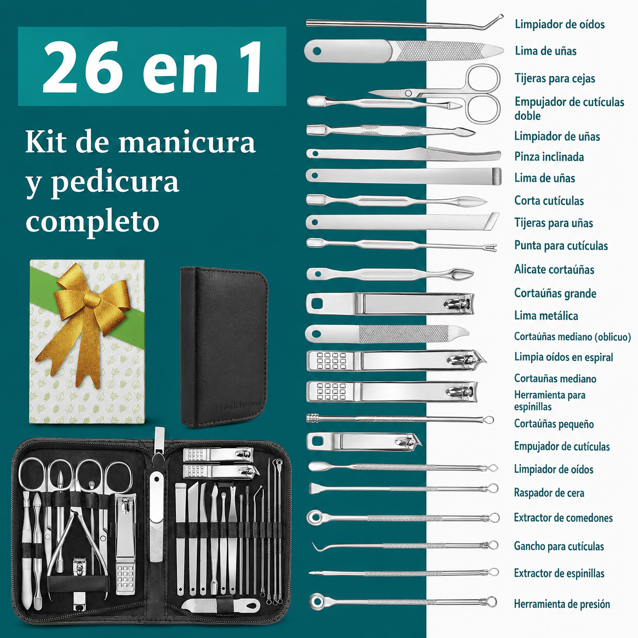 Kit Aseo Profesional Pedicura y Limpieza Facial