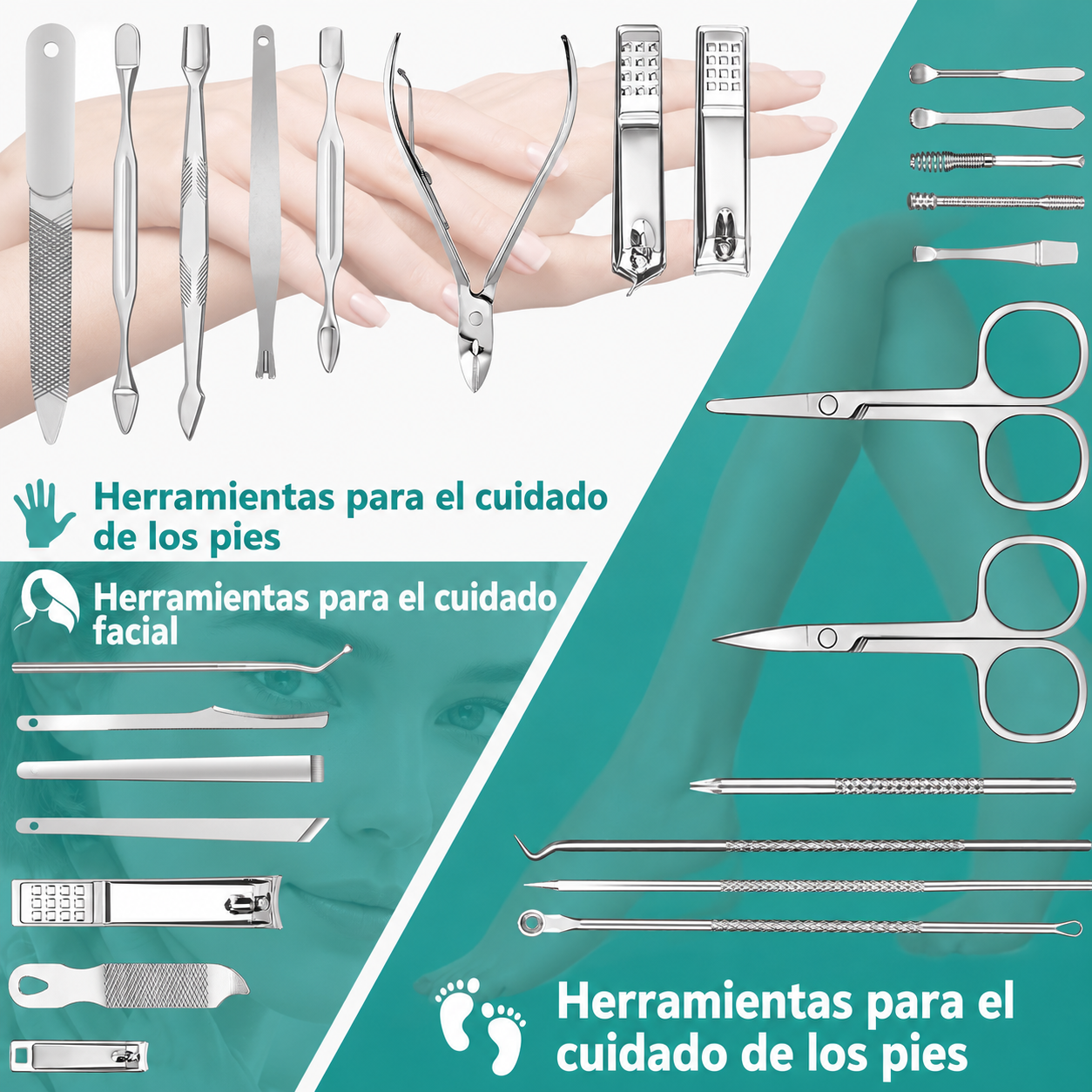 Kit Aseo Profesional Pedicura y Limpieza Facial