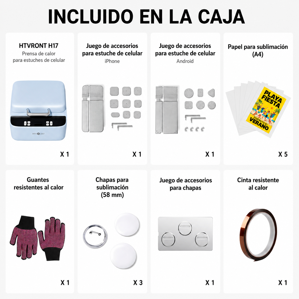 Máquina de prensa de calor para funda de teléfono  - Lila SOBREPEDIDO