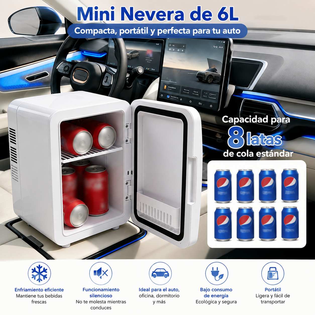 Mini nevera 6L