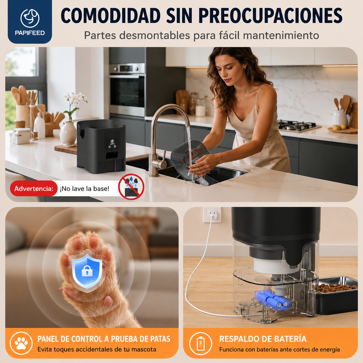 Comedero Automático 6 Litros para Mascotas