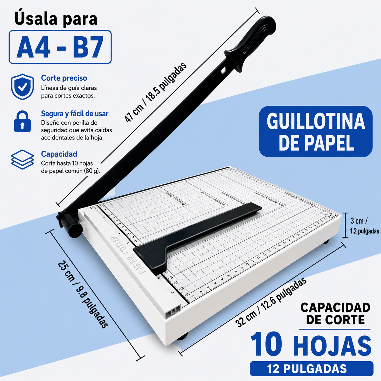 Guillotina - Cortadora de papel (SOBRE PEDIDO)