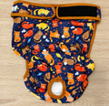 Pañal mascotas talla XXL color azul con naranja