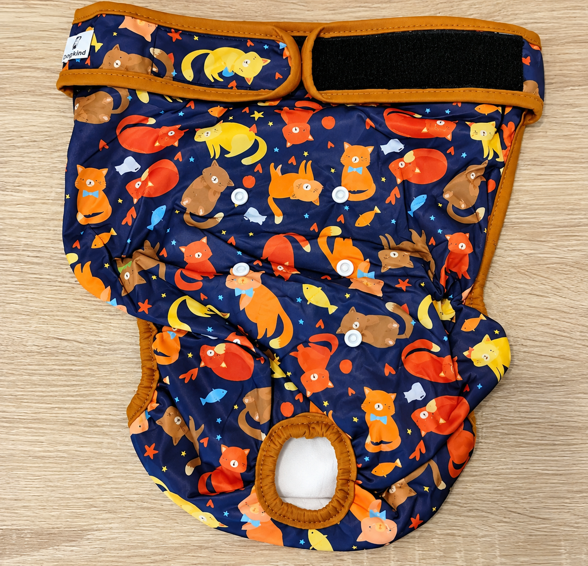 Pañal mascotas talla XXL color azul con naranja
