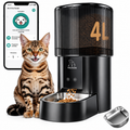 Comedero Automático 4 Litros para Mascotas color negro