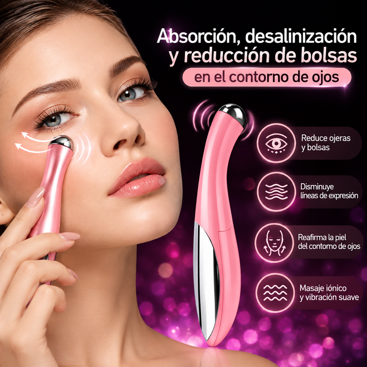 Masajeador para el contorno de ojos