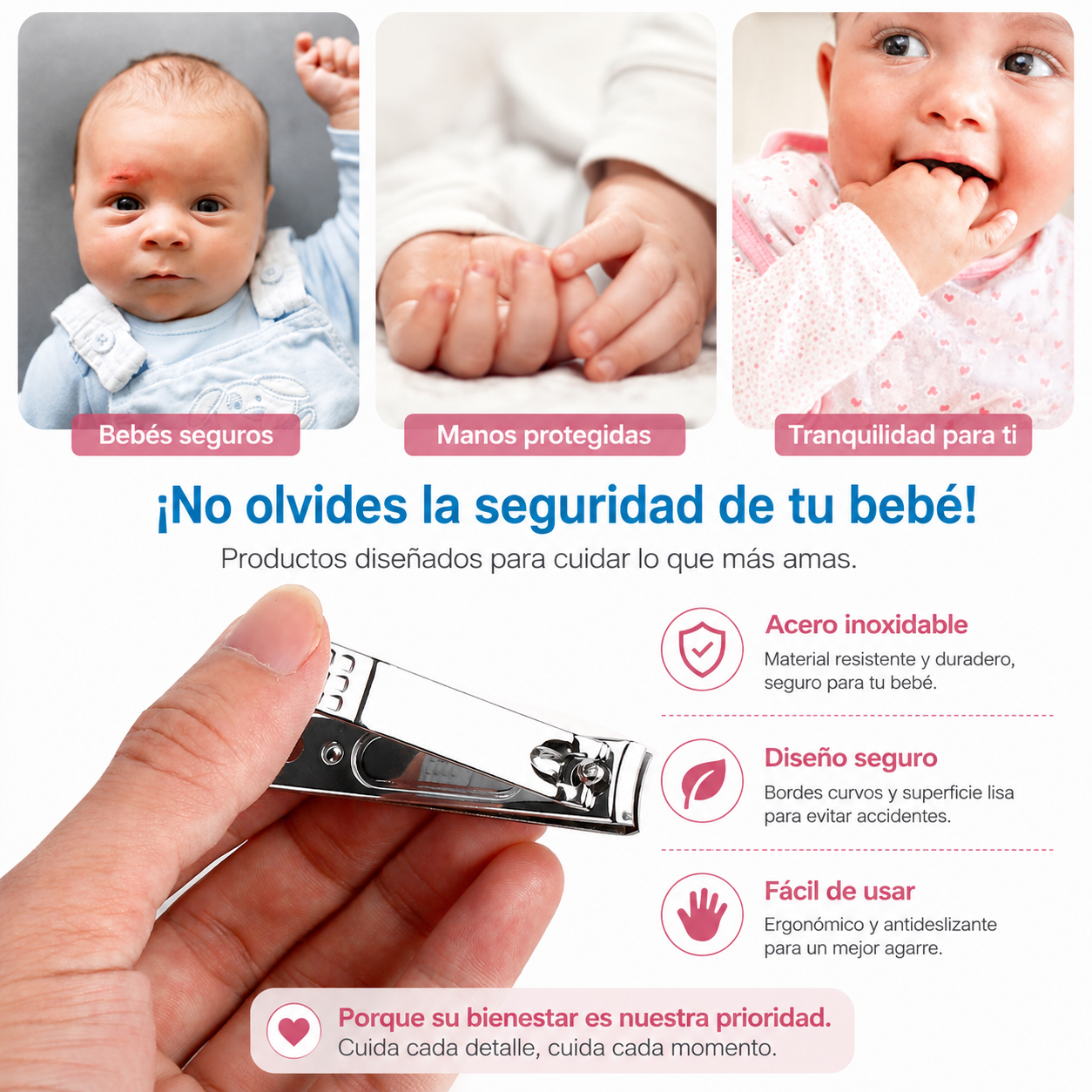 Kit de limpieza manicura 19 piezas negro pequeño