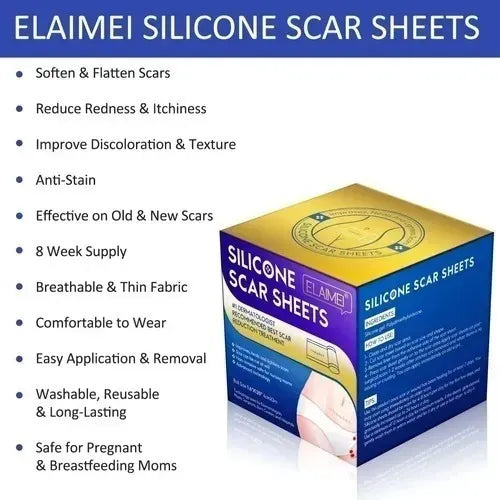 Cinta de silicona 3 metros para cicatrices transparente