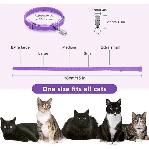 Collar calmate Para Gato Alivia Ansiedad Estres y Miedo, Tranquiliza