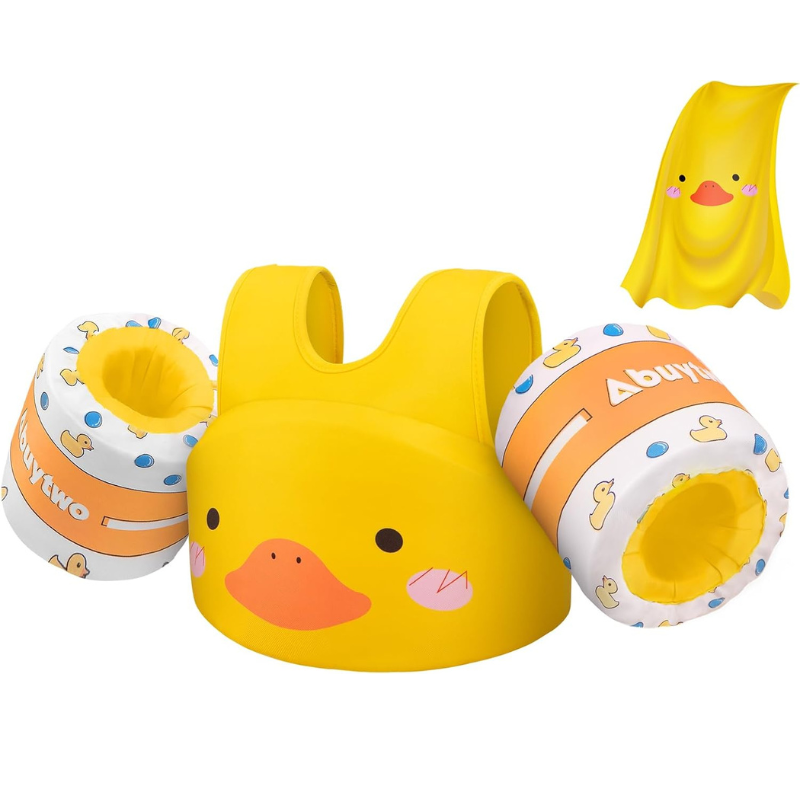 Chaleco amarillo de patico para niños de 5-7 años