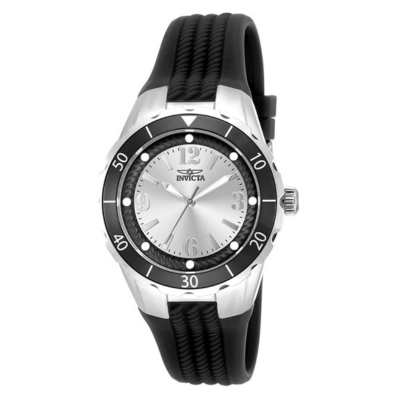 Reloj Invicta de dos tonos de cuarzo con pantalla analógica - negro con plateado (SOBRE PEDIDO)