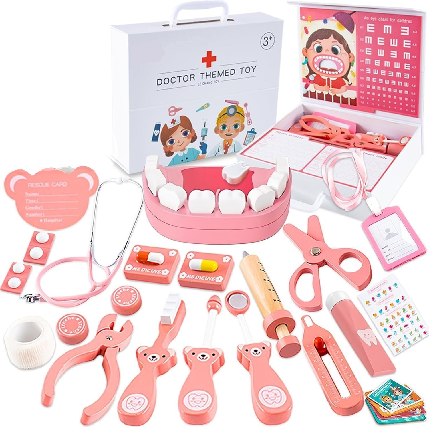 Kit médico - Dentista de juguete para niños Rosa