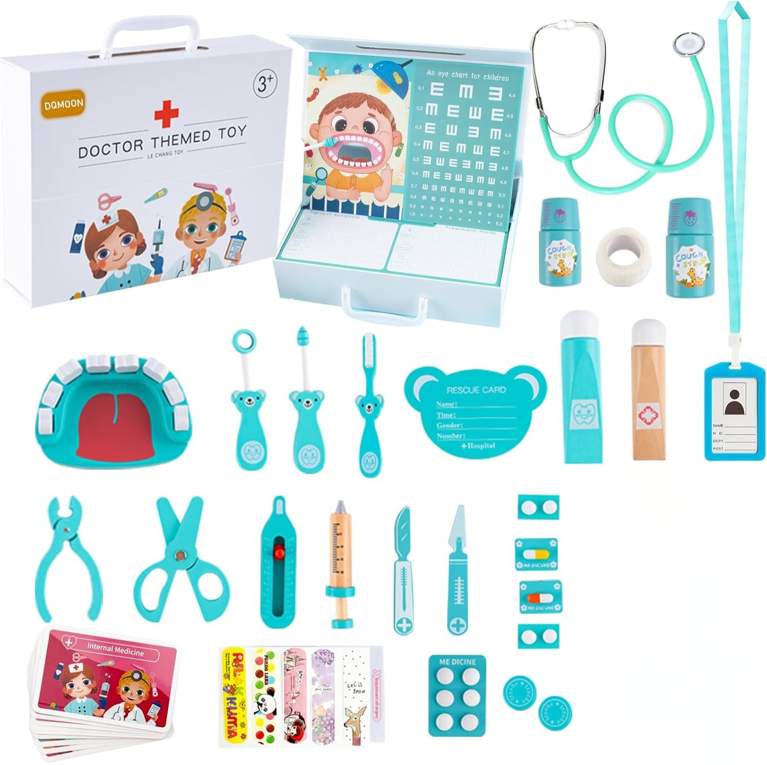 Kit médico - Dentista de juguete para niños celeste