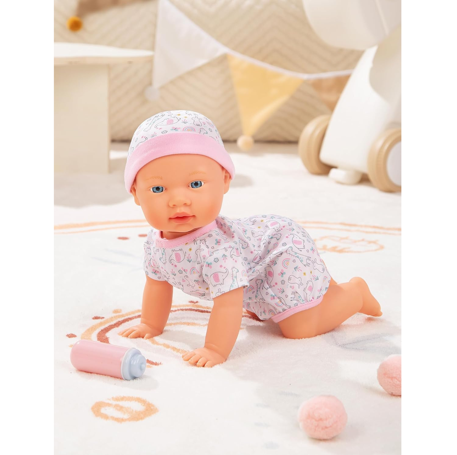 Muñeca Reborn gateadora con sonidos