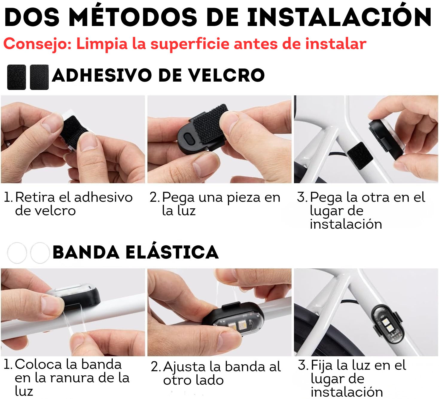4 luces LED estroboscópicas inalámbricas SOBREPEDIDO