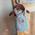 Braga vestido de jean para mascotas (Claro)