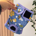Pañal mascotas talla XS color lila de abejitas