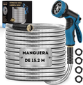 Manguera de jardín de acero inoxidable de 15.2 metros (SOBRE PEDIDO)