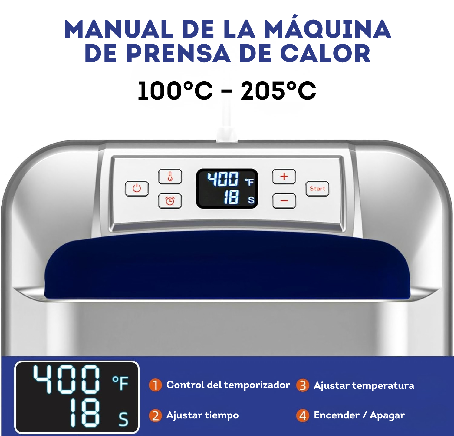 Prensa de calor de 30.5 cm x 25.4 cm (SOBRE PEDIDO)