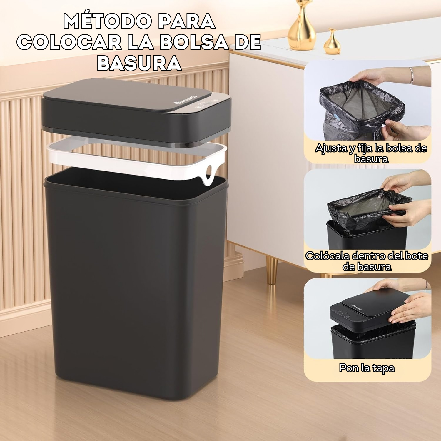 Caneca de basura automática 9.8 litros