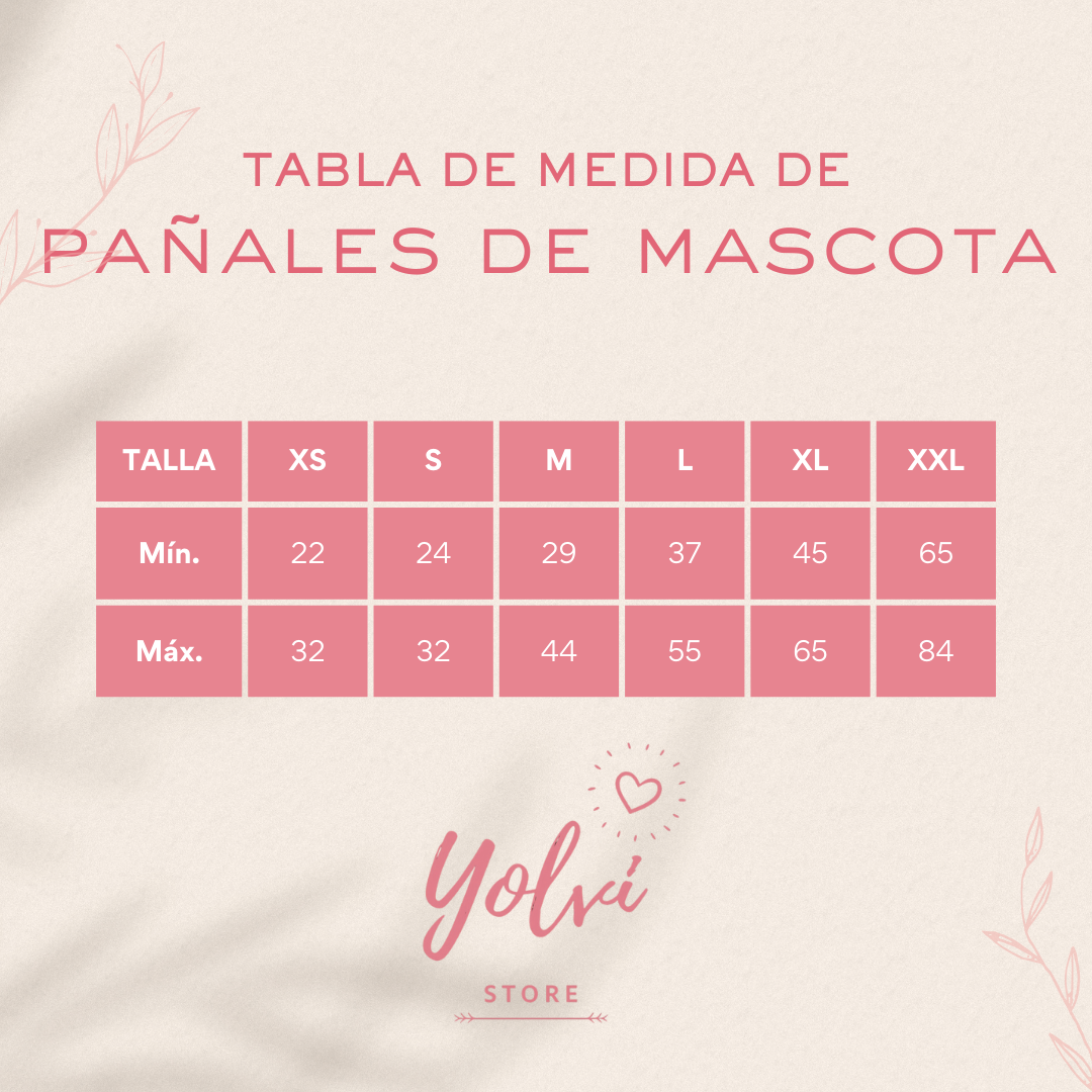 Pañal mascotas talla L gris