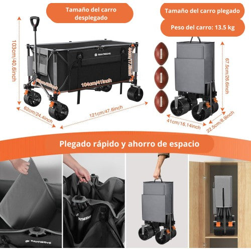 Carro de carga plegable grande (SOBRE PEDIDO)