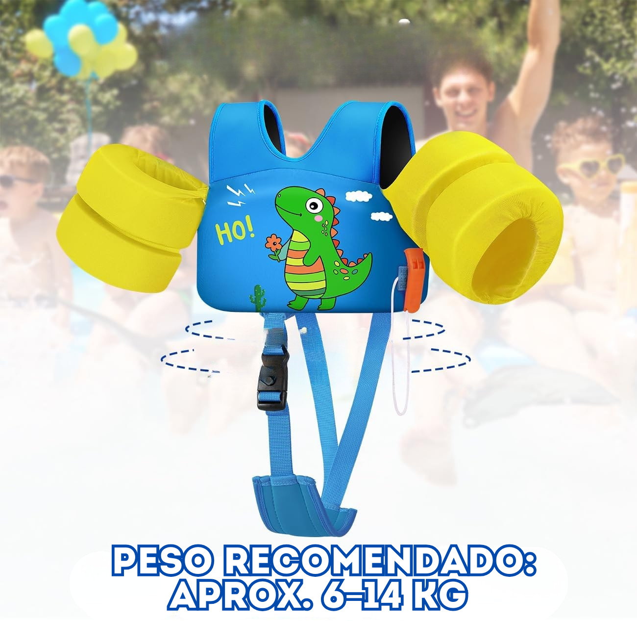 Chaleco de natación para niños 1-2 años