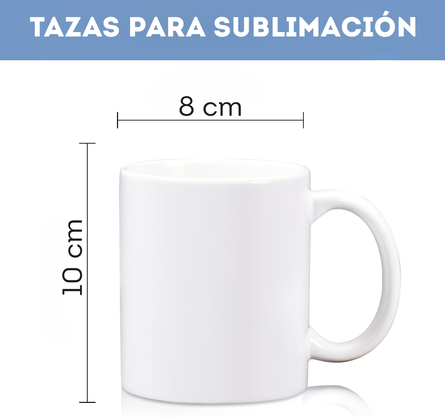 Paquete de 8 tazas de sublimación de 11 oz - SOBREPEDIDO