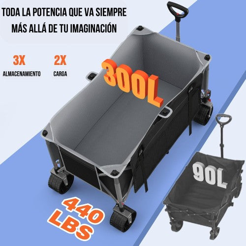 Carro de carga plegable grande (SOBRE PEDIDO)