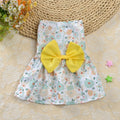 Vestido para Mascotas  (Flores-Verde)