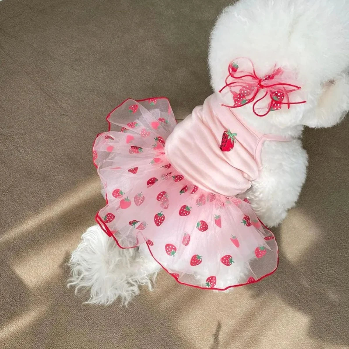 Vestido para Mascotas (Fresitas)