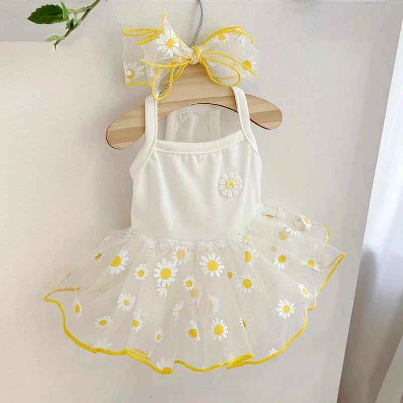 Vestido Para Mascotas (Girasoles)