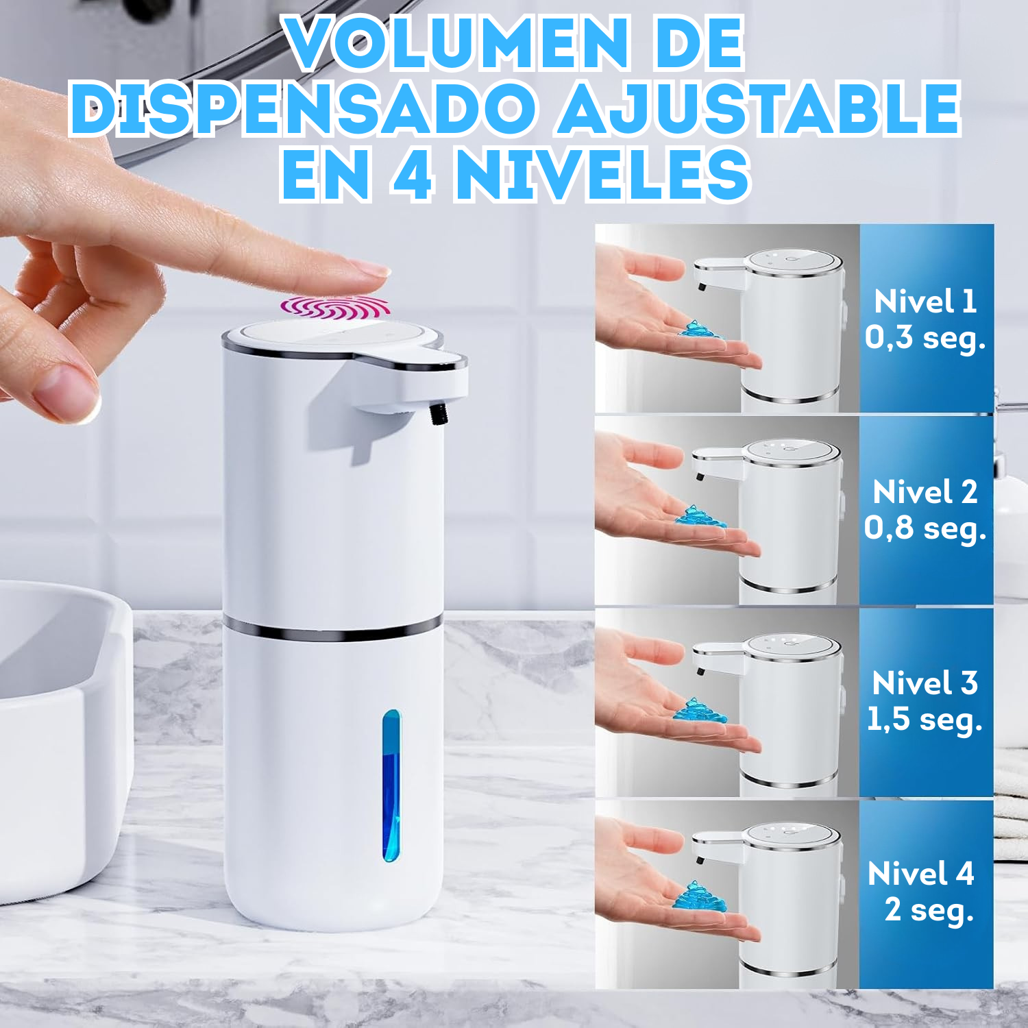 Dispensador automático de jabón líquido (Sobrepedido)