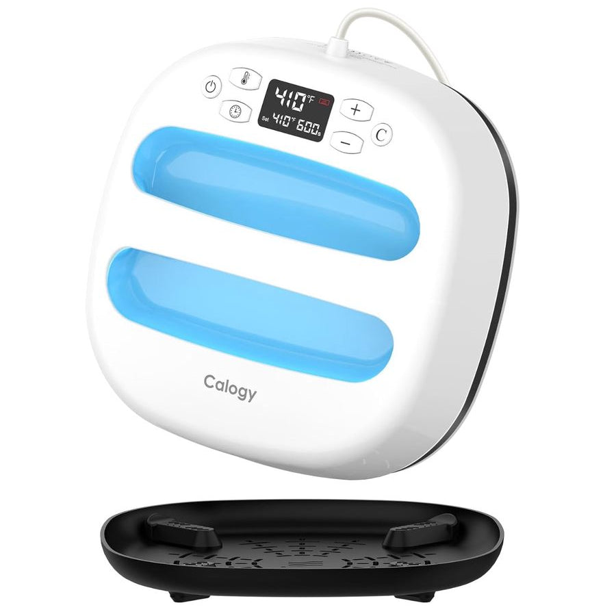 Prensa de calor para camisetas de 25.4 cm x 25.4 cm Blanco - Celeste