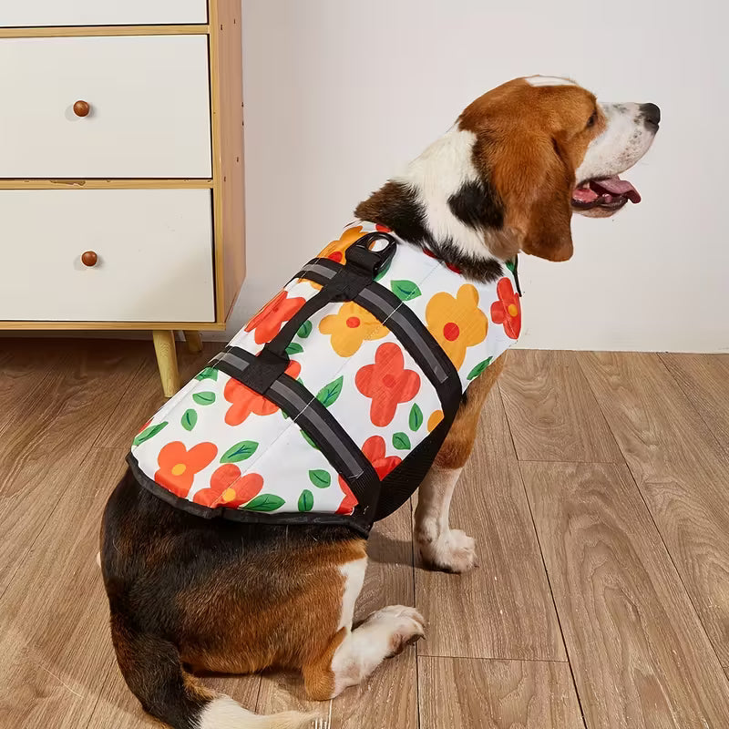 Chaleco mascotas talla L de flores