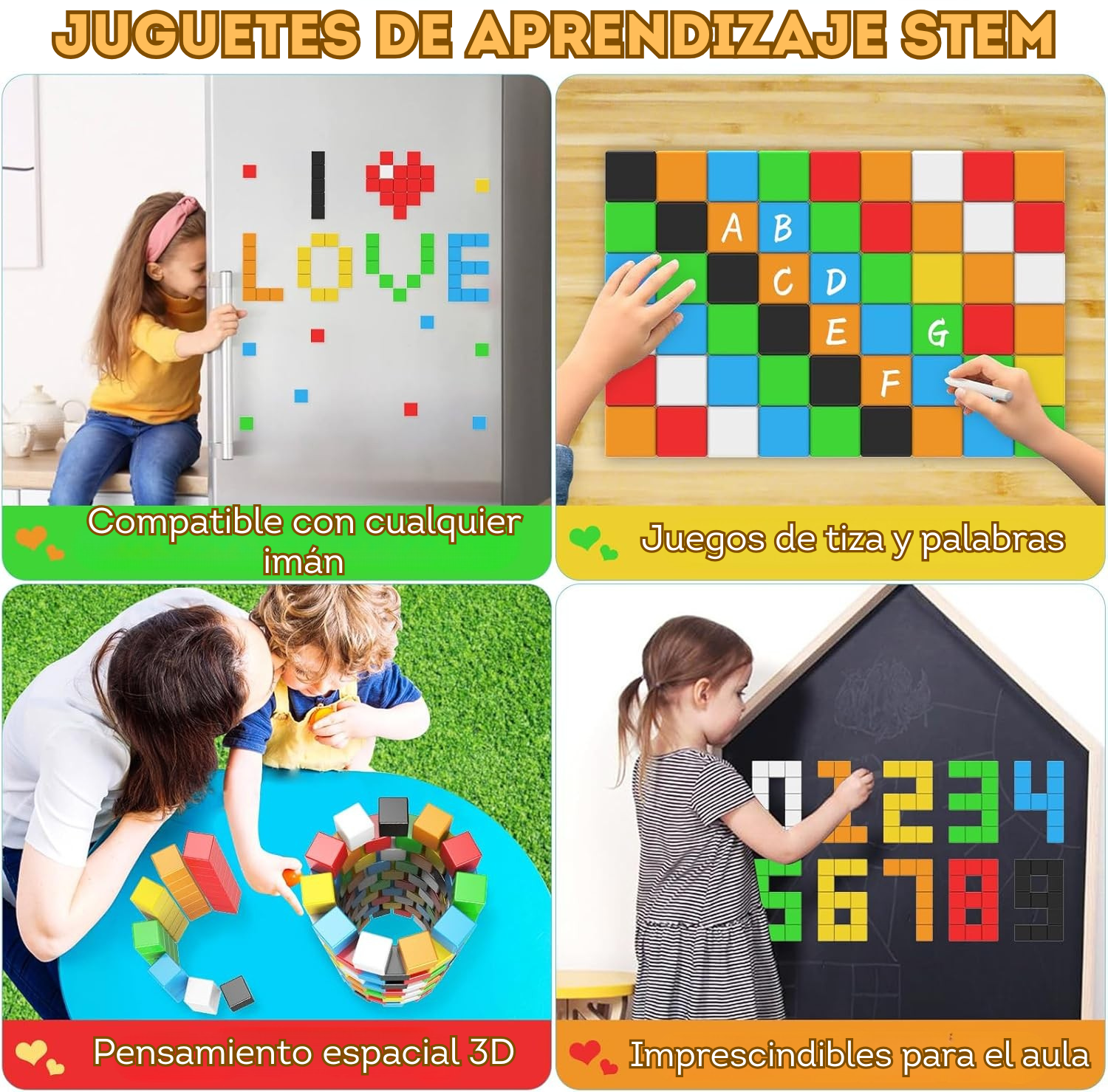 Fichas magnéticas 56 piezas para niños