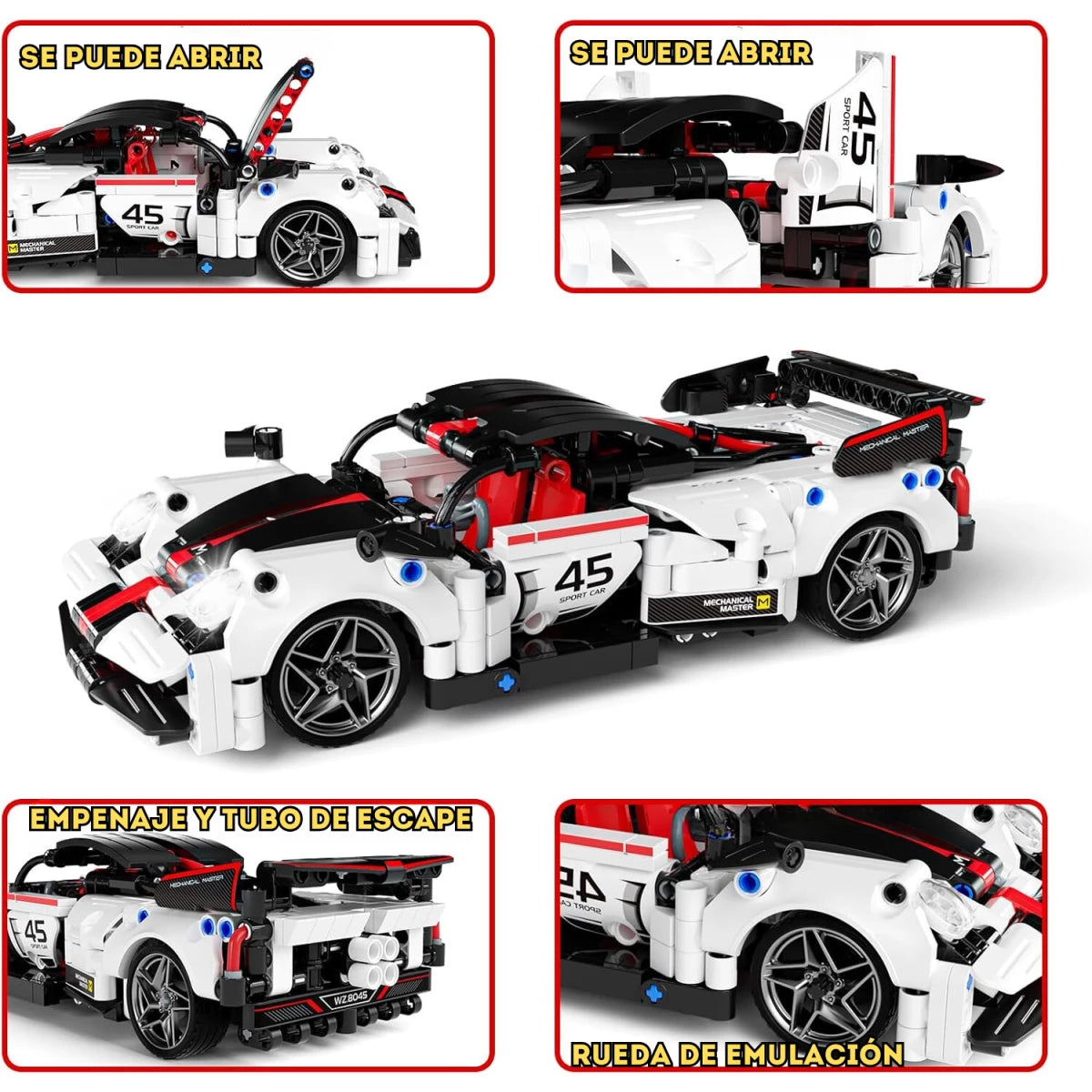 Carro Robot STEM 2 en 1 construcción de automóviles a control remoto para niños