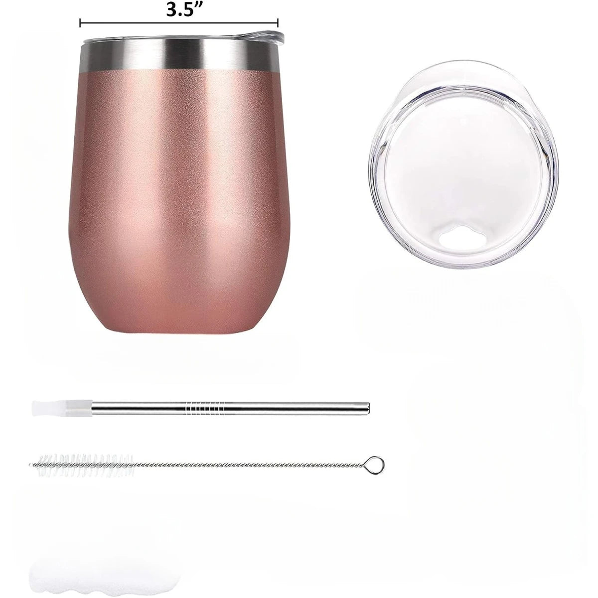 Vaso En acero inoxidable con tapa